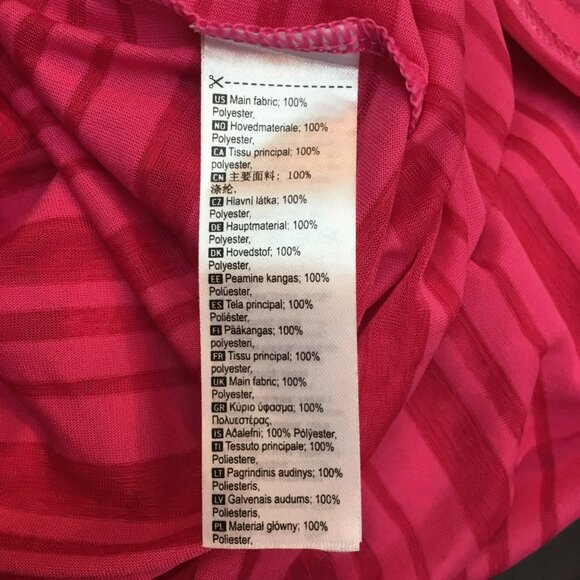 Kari Traa Womens Medium Pink Striped Polyester T-Shirt - Picture 7 of 9